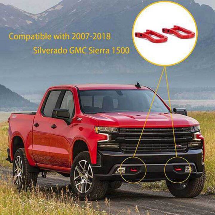 Front Bumper Auto Parts Tow Hook Shackles for Chevy Silverado GMCSierra