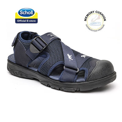 Scholl รองเท้าสกอลล์-มาริโอ้ Mario รองเท้ารัดส้น Anti-collision Toe Cap Health Sandals  รองเท้ากีฬาผู้ชาย  รองเท้าสุขภาพ Comfort Sandal เบา ทนทาน