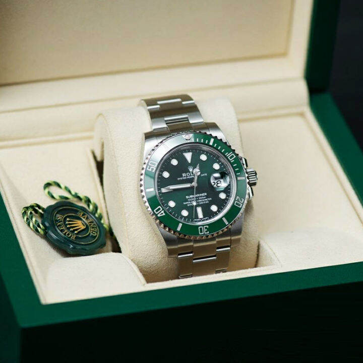 จัดส่งฟรี-นาฬิกาrolexของแท้-เขียวrolexsubmariner-ของแท้น้ำเขียว-ghost-series-116610lv-97200-สินค้ารับประกัน1ปี-นาฬิกาข้อมือผู้ชาย-นาฬิกากลไกแบรนด์หรู-40-มม-มาพร้อมกับบ