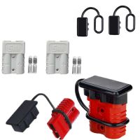 2pcs Accessory Charging Practical Portable Connecting 50A 600V Pair Plug Battery Trailer Durable Quick Connector Kit