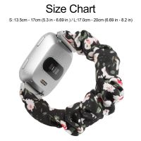 Women Elastic Fabric Band for Versa 2 Canvas Cloth Strap Replacement Scrunchies Wristband Accessories Strap for Fitbit Versa