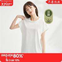 GIORDANO Women T-Shirts High-Tech Cooling Antibiosis Tee Cap Sleeve Crewneck Solid Color Simple Fashion Casual Tshirts 05323212