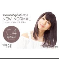 NIGAO นิกาโอะ ครีมเปลี่ยนสีผม สีผมปิดผมขาว ไม่มีกลิ่นฉุน พร้อมไฮโดรเจน9% ยาย้อมผม