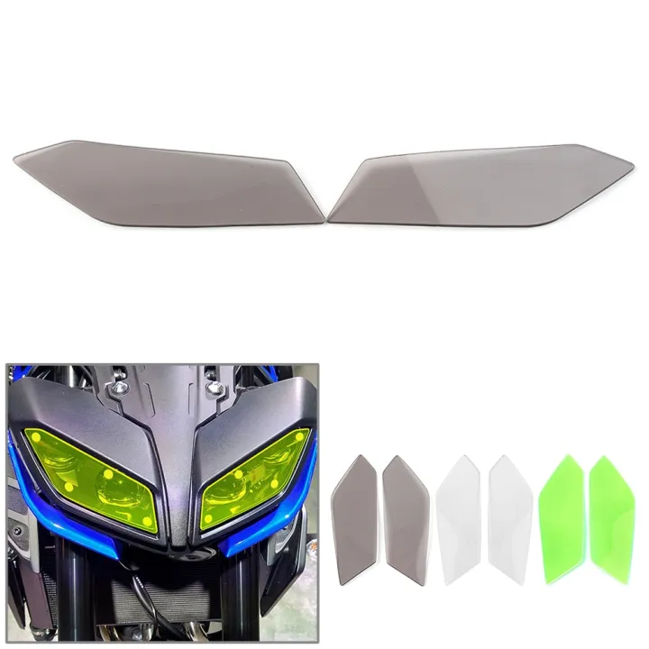 MT09 2017-2021 Motorcycle Front Headlight Head Lamp Guard Shield Screen ...