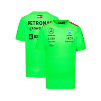 Amg Mer-cedes New 2023 Petronas F1 2023 Team Driver T-shirt Summer Short Sleeve Sport Men Women T-shirts Infants Clothes fashion T-shirt