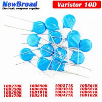 100PCS 10D Varistor 270K 330K 390K 470K 680K 820K 101K 241K 271K 391K 431K 471K 561K 621K 681K 102K 10D470K 10D471K Resistance WATTY Electronics