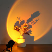 Sunset Projection Lamp Rainbow Atmosphere Led Night Light Sunset Light For Bedroom Background Wall, Éclairage fantaisie, 선셋 조명