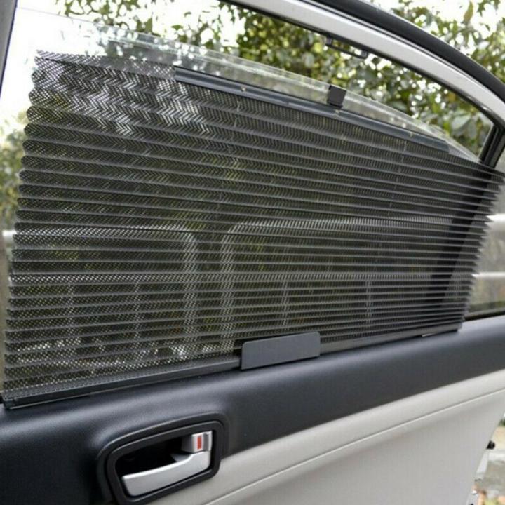 ร่มกันแดดในหดอัตโนมัติรถยนต์1ชิ้นหน้าต่างด้านรถยนต์ป้องกันแสงแดดบังแดด-uv-ผ้าม่านกันยุงตาข่ายกำบังที่บังแดด-m0v5-zyl3881ที่บังแดด