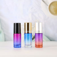 5ml Gradient Color Scent Bottle Refillable Fragrance Bottle Wooden Cap Glass Ball Perfume Bottle 5ml Gradient Color Scent Bottle Fragrant Water Atomizer Bottle Sub-liquid Filling Fragrance Container Environmentally Friendly Perfume Dispenser Portable