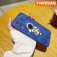 YIWESAN เคสสำหรับ Vivo Y51 2020 Y51A 2021 Y31 2021 Y53s 4G เคสลายการ์ตูนนักบินอวกาศ Salute บางสวยงามดีไซน์ใหม่เคสโทรศัพท์ขอบสี่เหลี่ยมเคสนิ่มป้องกันปลอกซิลิโคนเคสกันกระแทก