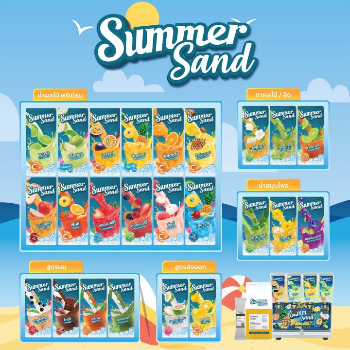 น้ำฝรั่งกิมจูผง-พร้อมดื่ม-ตราซัมเมอร์แซนด์-summer-sand-350-กรัม-หอมฝรั่ง-สีจากคลอโรฟิลล์-ขายง่าย-กำไรดี