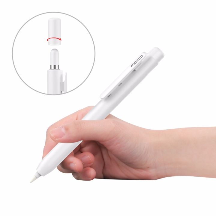 moko-protective-case-for-apple-pencil-pencil-case-holder-with-built-in-clip-retractable-tip-protection-spring-button-secures-cap