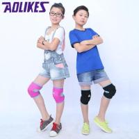 SKY 1คู่ Aolikesสนับเข่าเด็ก สนับศอก ศอกเข่า ป้องกัน​การกระแทก​ ผ้ายืดระบายอากาศ Stretchy Cotton Knee Pad