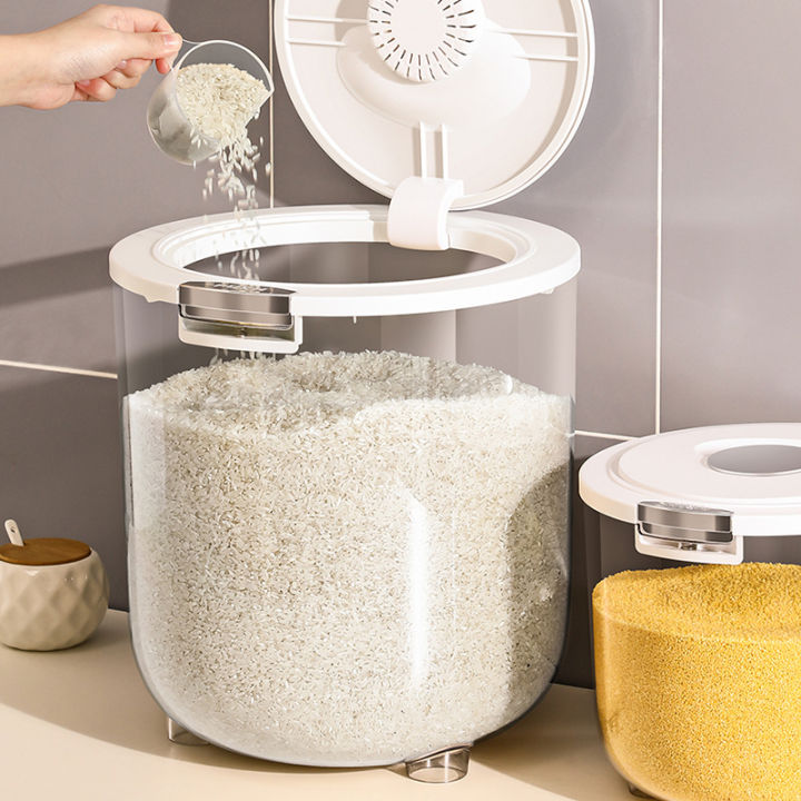 [Malaysia Stock] INSOUND 5kg/10kg/15kg Rice Storage Rice Bucket