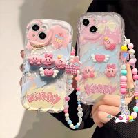 เคสลาย3D น่ารักเคอร์บี้ดูเดิ้ลภาษาอังกฤษสำหรับ Realme C53 C55 C35 7i 6i 9i 5วินาที5 5i C33 C25s C31 C12 C21 C11 3D C25 C3 C30สร้างสรรค์ DIY ขอบโค้งงอเคส