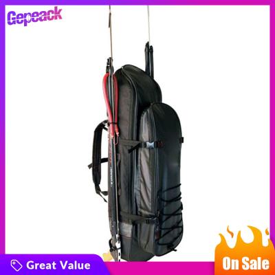 Gepeack กระเป๋าตีนกบยาวพกพาสะดวกกระเป๋าเป้สะพายหลังใส่ของท่อหายใจสำหรับดำน้ำกระเป๋าอุปกรณ์ขับรถ