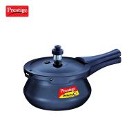 Prestige Deluxe Plus Baby Induction Base Hard Anodized Pressure Handis, 2 Litres, Black