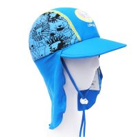 Infantil Swimming Caps 2023 Summer Print Swim Sun Hats Beach Caps Kids Hats for Boys Girls 6 Months-6 years Children Swim Caps