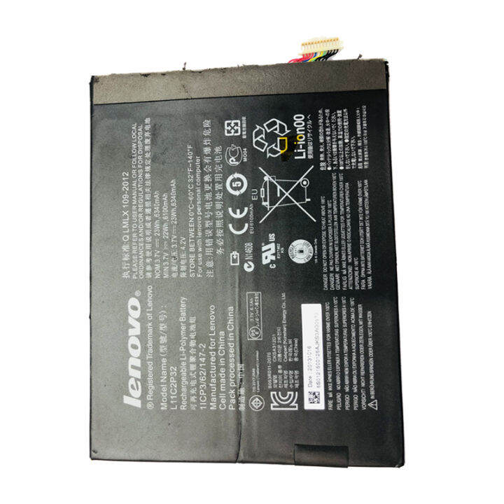 แบตเตอรี่-nbsp-แท้-nbsp-lenovo-ideatab-s6000-s600f-s600h-b6000-a1000-a3000-a7600-battery-แบต-nbsp-l11c2p32-nbsp-6340mah-รับประกัน-nbsp-3-nbsp-เดือน