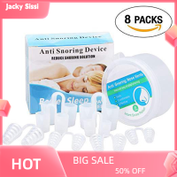 Jacky 8pcs หยุดระบายอากาศจมูกกรนคลิป Anti กรนนอนหลับ apnea จมูก dilators อุปกรณ์