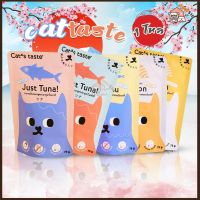 อาหารเปียกแมวแคทเทส Cats Taste อาหารเปียกแมว อาหารแมว ขนาด 75 กรัม 1โหล (12ซอง)