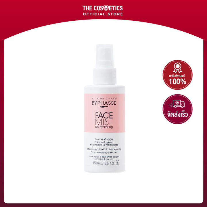BYPHASSE Face Mist ReHydrating Sensitive & Dry Skin 150ml **ไม่รวมส่ง