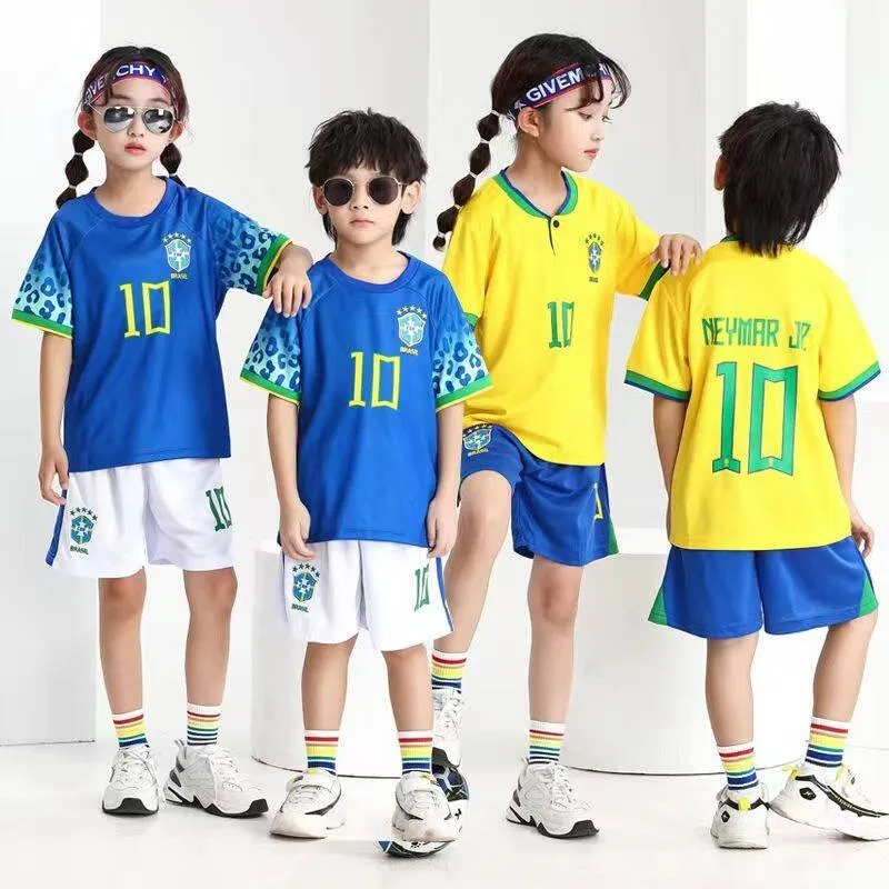 New Design 12 Children S Football Kit Boys and Girls Club World Cup Short  Sleeve Messi Cristiano Ronaldo Jersey Can Print Number Football Jersey -  China Sports Wear and Baby Gym Wear