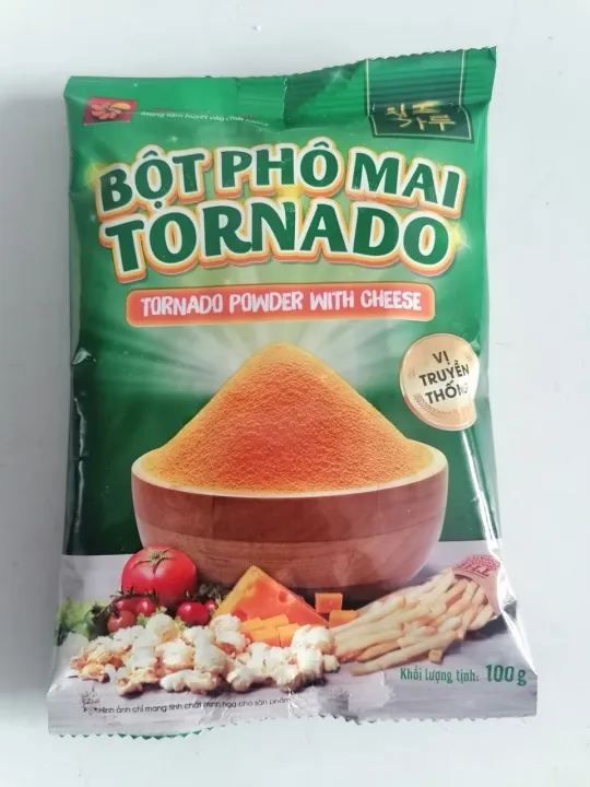 [Gói 100g – TRUYỀN THỐNG] BỘT PHÔ MAI LẮC Tornado...