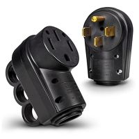 1 Set Male/Female Replacement Socket Plug Combo Kit for 6/3 + 8/1 AWG 4-Wire Cord