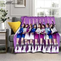 2023 in stock K-pop girl group Twice star blankets, warm sheets, air conditioner blankets, HD prints, home decor, bedding, gifts ，Contact the seller to customize the pattern for free