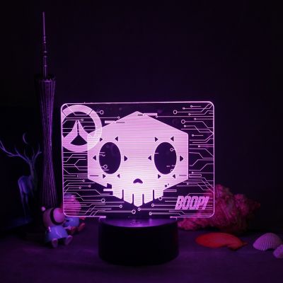 Overwatch OW Game Figure Night Light For Home Change 716 Colors 3D Lamp Gaming Room Childrens Room Gift For Boyfriend