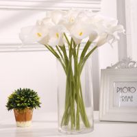 【DT】 hot  10Pcs High Quality Real Touch Calla Lily Artificial Flowers Calla Lily Bouquet For Wedding Bouquet Bridal Home Flower Decoration