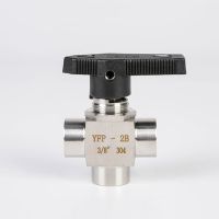 【hot】◙  304 Pressure Temperature Valve1/8 1/4 3/8 1/2 3/4 BSP NPT Female Tee L Port Gas