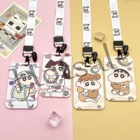 【hot sale】 ☬⊙❁ B11 Wholesale Crayon Shin-Chan Xiaoai Card Holder Cartoon Anime card holder card sleeve protector card protective cover name tag holder bus card holder student work card sling