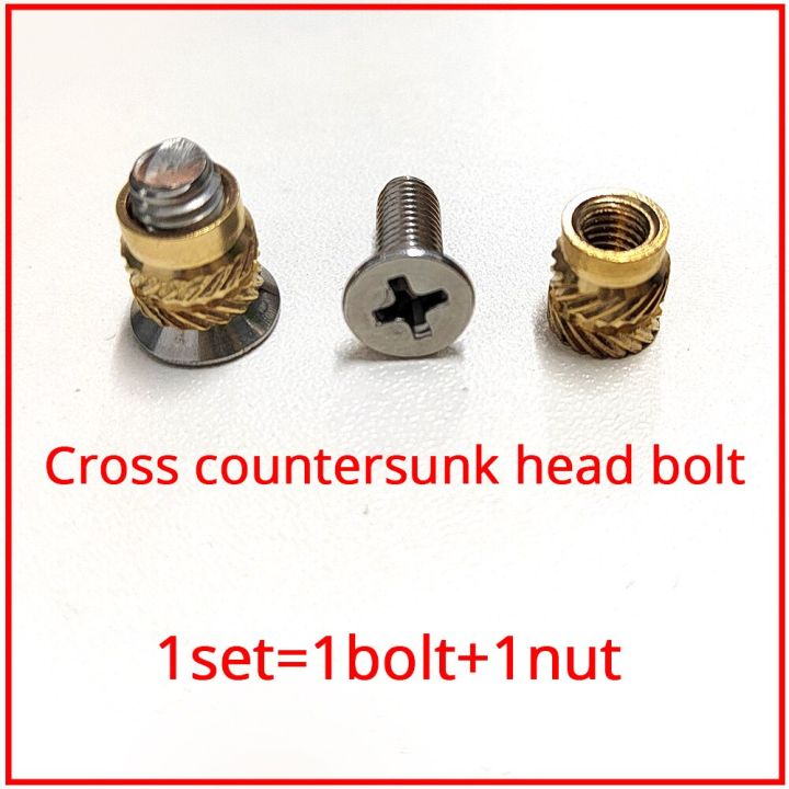 m2-m2-5-m3-m4-m5-m6-brass-heat-threaded-insert-nut-and-screw-bolt-set-knurled-hot-melt-embedded-insertion-nut-of-3d-printer-nails-screws-fasteners