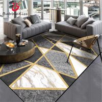 Bubble Kiss European Style Marble Gold Line Pattern Cars For Living Room Sofa Coffee Table Rug Home Decor Bedroom Floor Mat