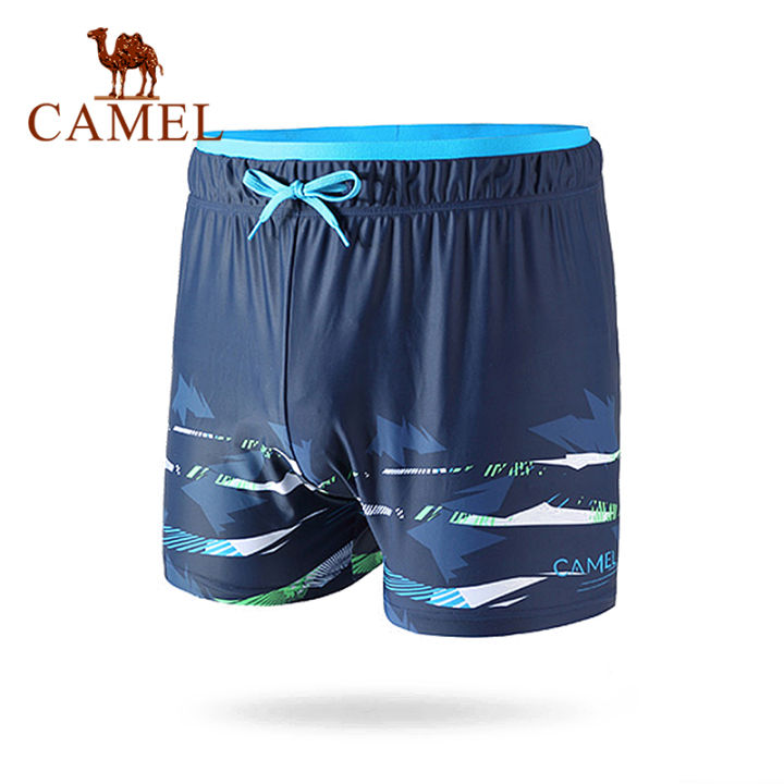 camel-กางเกงว่ายน้ําขาสั้นน้ําหนักเบาสําหรับผู้ชาย