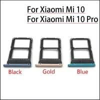 10ชิ้น/ล็อตใหม่สำหรับ Xiaomi Mi 10 Mi10 Pro Poco X3 MI 10T ซิมกระเป๋าเก็บบัตรที่วางถาดใส่ซิมเต้ารับตัวแปลง