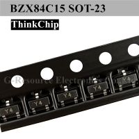 (100pcs) BZX84C15 BZX84 15V SOT-23 SMD Voltage Stabilized Diode (Marking Y4)