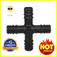 สี่ทาง PE TOWAI 20x20 มม. สีดำ แพ็ก 5 ชิ้นCROSS PIPE FITTING PE TOWAI 20X20MM BLACK 5PCS/PACK **คุ้มที่สุดแล้วจ้า**