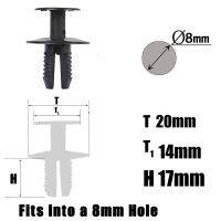 ชุดที่3สำหรับ Bmw 51471911992คลิปพลาสติกมีรู8มม. ช่องเก็บของท้ายรถ Linerauto Fastener เสียบขยายหมุด E90แต่งรถ