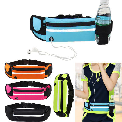 Jogging Running Waist Pouch Sport Bag Exercise Waist Bag Pack Waterproof For Running Gym Cycling Hiking Outdoor Camping Gym Bag Running Belt