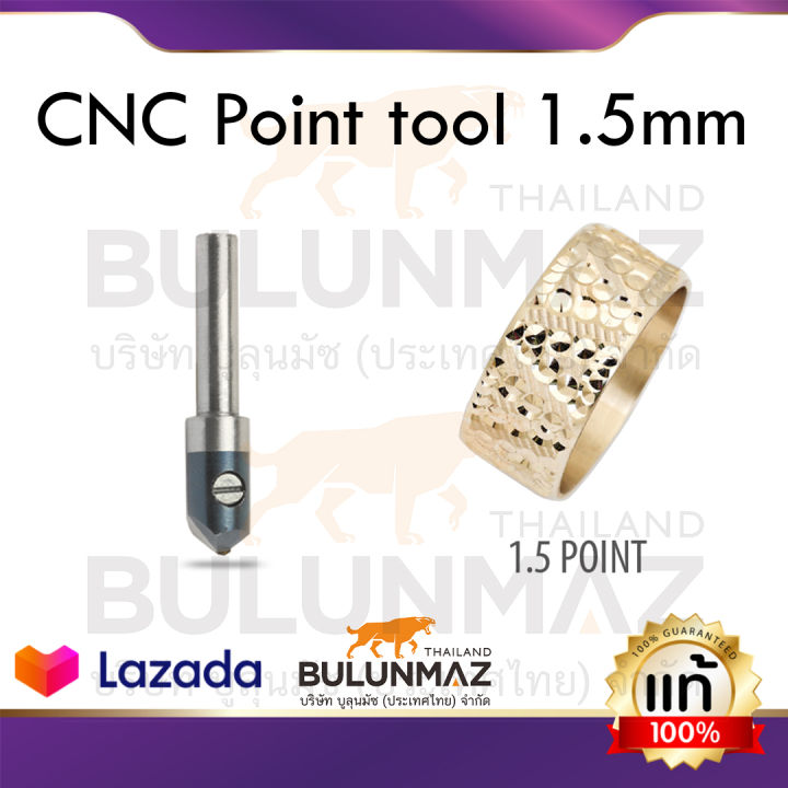 หัวซีเอ็นซี-ปลายเพชร-หัวเพชรทรงปากกา-ลายจุด-ขนาด-1-5-มม-แกน-6มิล-cnc-ปลายเพชรbulunmaz-diamond-cnc-point-tool-1-5-mm-6-mm-shank