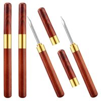 40Pcs 6.1 Inch Stainless Steel Ice Pick Wooden Handle Ice Pick with Cover for Kitchen,Bars,Picnics,Camping