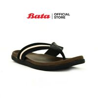 Bata MENS Sandal รองเท้าแตะลำลองแบบหนีบ สีน้ำตาล รหัส 8716248 Flat Mensandal Fashion