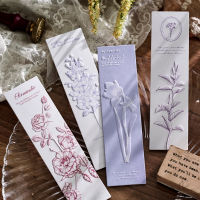 20pcs/box Special paper letterpress bookmarks Fresh literary gift message card