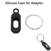 Silicone Case Holder for Lightning Type C MicroUSB Adapter Anti-lost Keeper with Keychain Data Charge Cable Car Travel