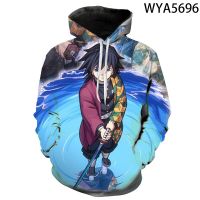 Men Women Children Fashion Hoodies Kimetsu No Yaiba 3D Printed Sweatshirts Pullover Boy Girl Kids Streetwear Casual Coat