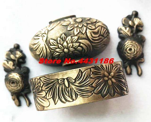 set-japanese-samurai-katana-wakizashi-tanto-sword-handle-accessory-brass-kashira-fuchi-menuki-for-tsuka-metal-diy-fittings