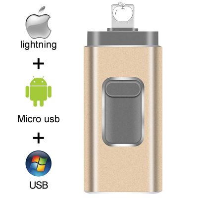 【CW】 128GB 3 1 iPhone USB Flash Drive 32GB 3.0 Cle Usb 64GB for /Android/Tablet